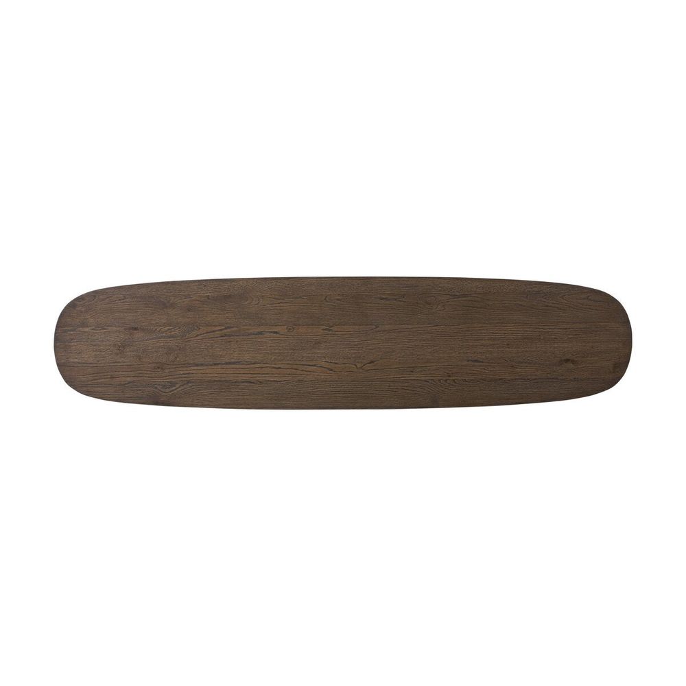 Valen Console Table: Rustic Brown Oak Veneer