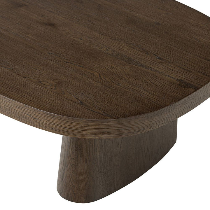 Valen Coffee Table - Rustic Brown Oak Veneer