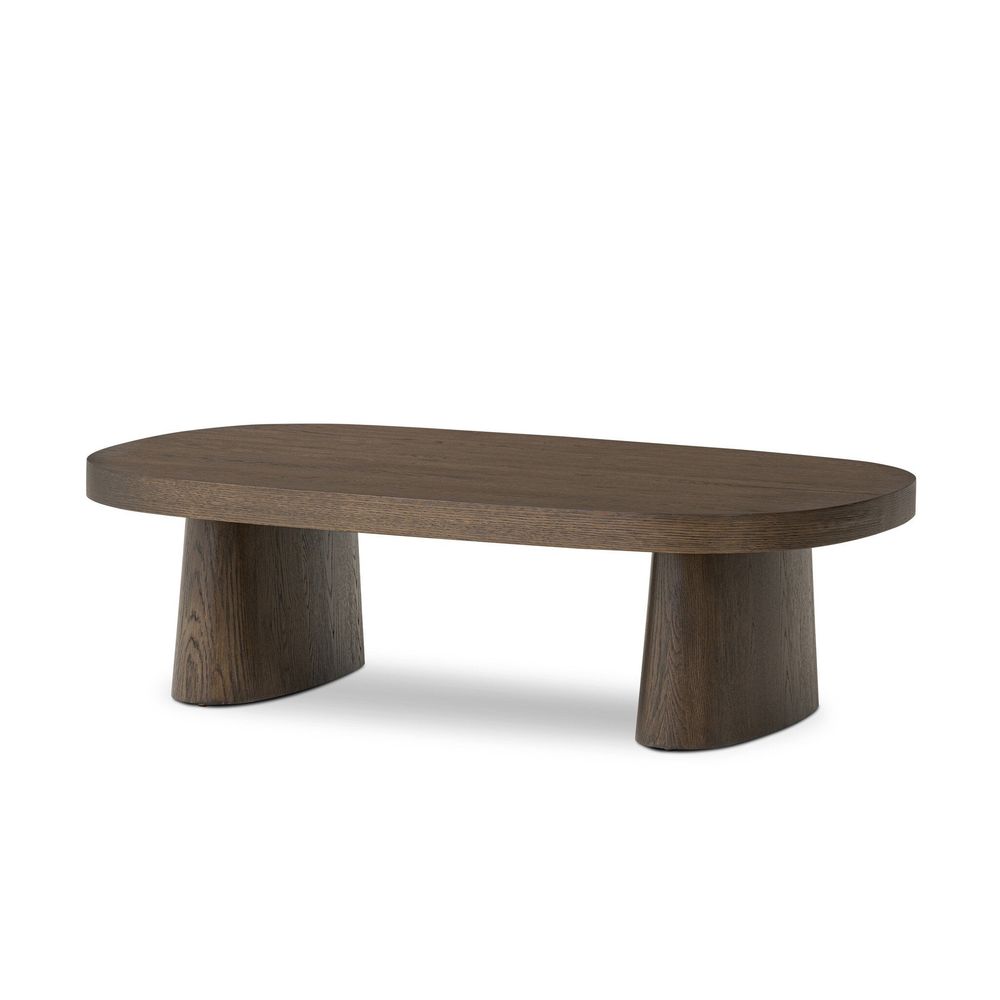 Coffee Tables Valen Coffee Table - Rustic Brown Oak Veneer