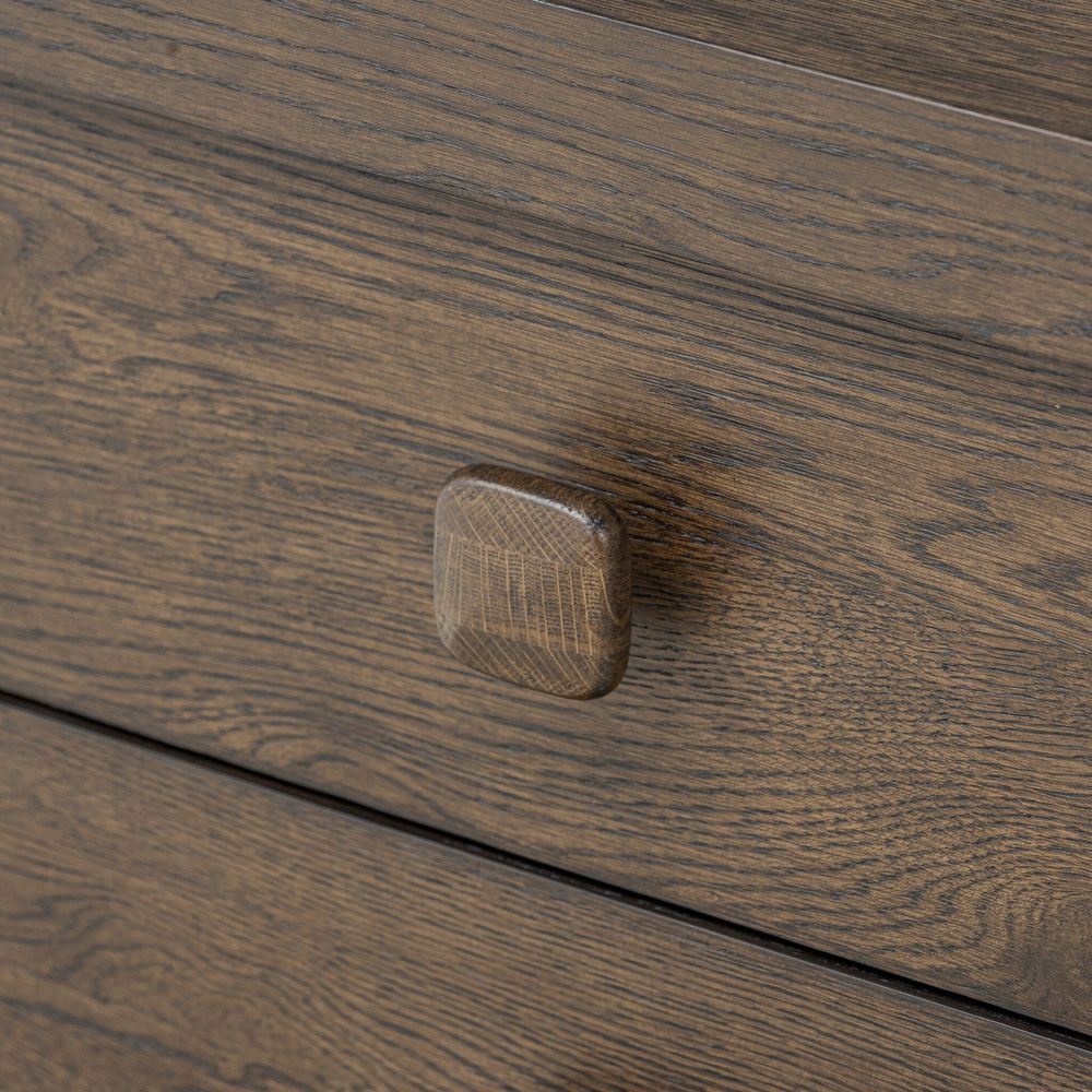 Valen Nightstand - Rustic Brown Oak Veneer