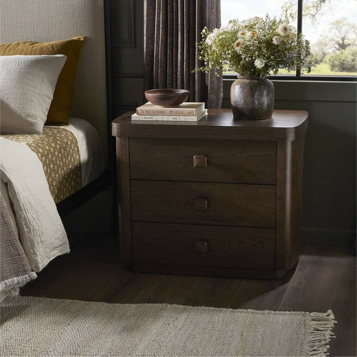 Nightstands Valen Nightstand - Rustic Brown Oak Veneer