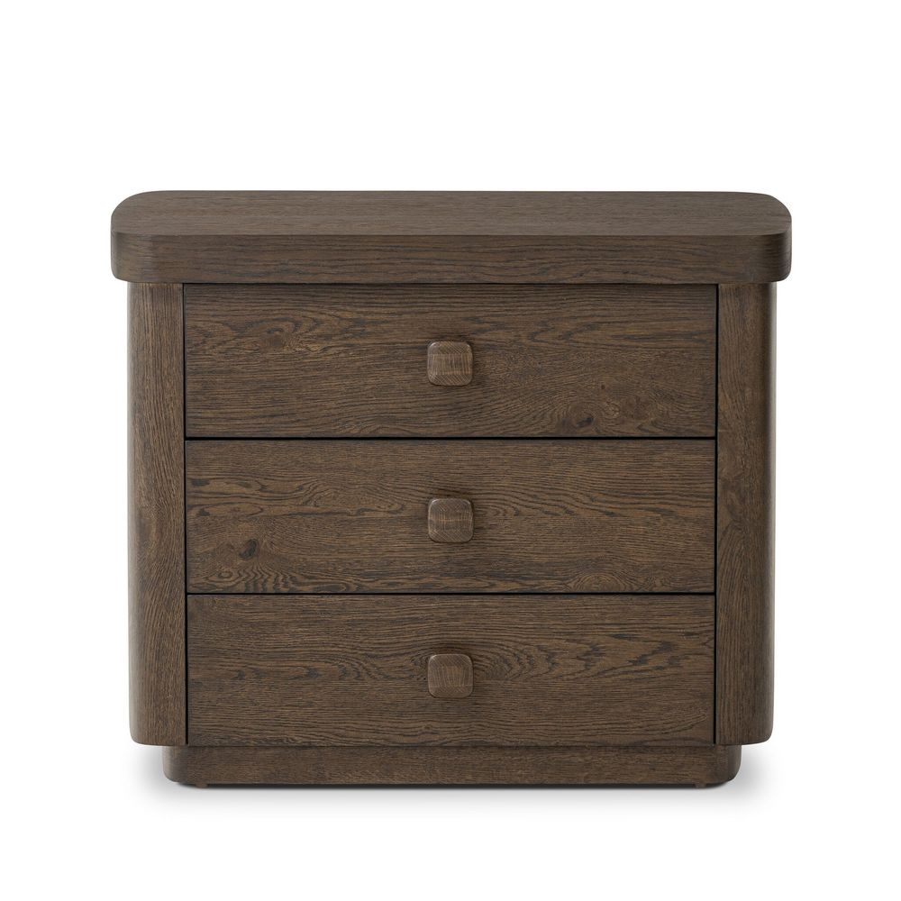 Nightstands Valen Nightstand - Rustic Brown Oak Veneer