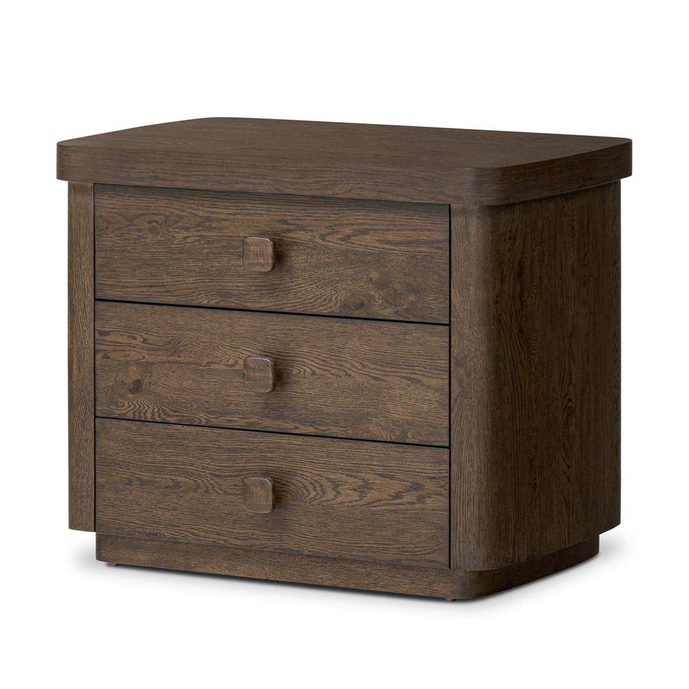 Nightstands Valen Nightstand - Rustic Brown Oak Veneer