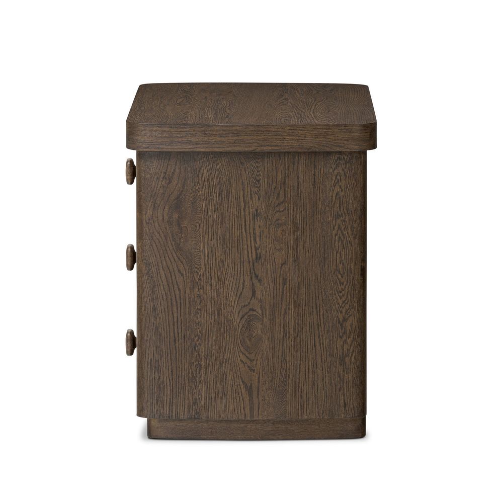 Nightstands Valen Nightstand - Rustic Brown Oak Veneer
