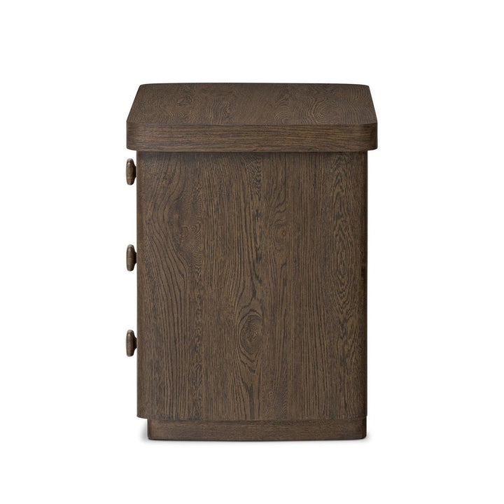 Nightstands Valen Nightstand - Rustic Brown Oak Veneer