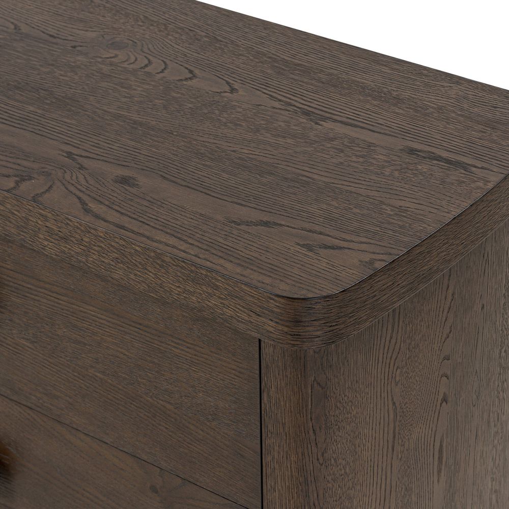 Valen 6 Drawer Dresser - Rustic Brown Oak Veneer