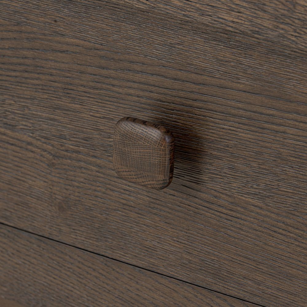 Valen 6 Drawer Dresser - Rustic Brown Oak Veneer