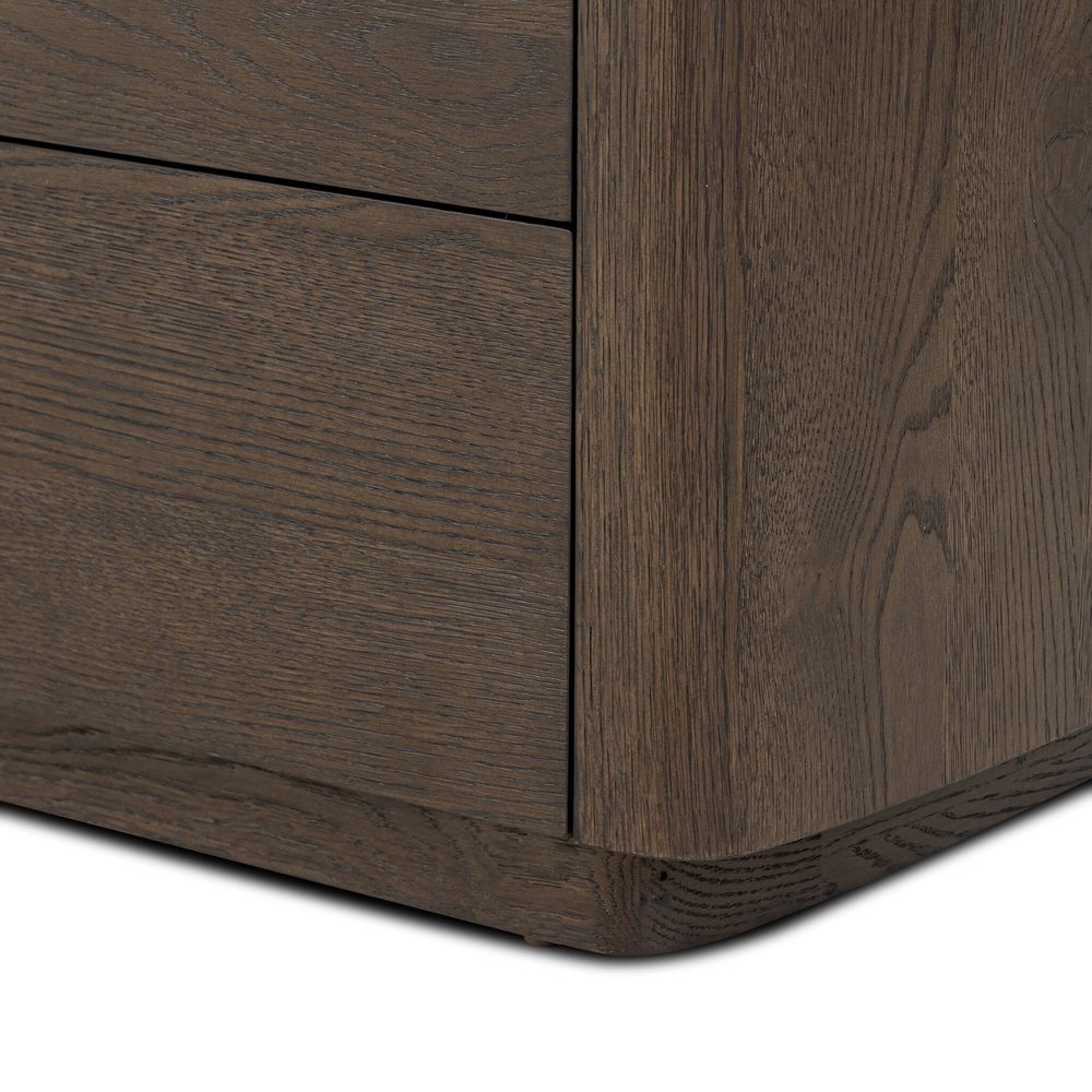 Valen 6 Drawer Dresser - Rustic Brown Oak Veneer