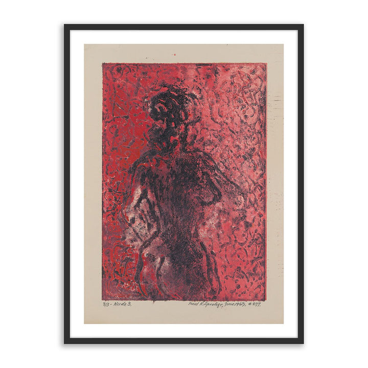 Nude Iii By Pepi Sprohge - 30"X40" - Black Maple