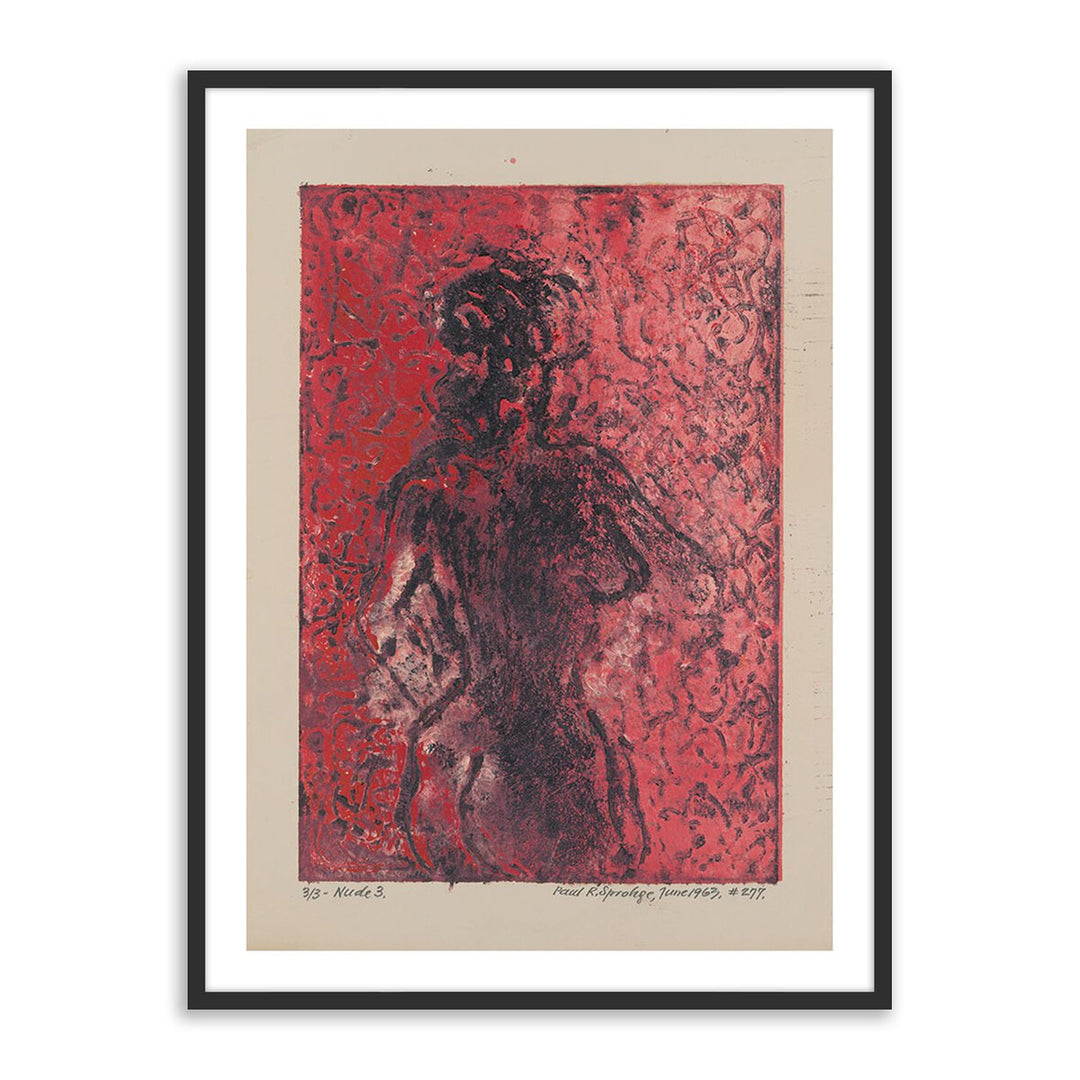 Nude Iii By Pepi Sprohge - 24"X32" - Black Maple