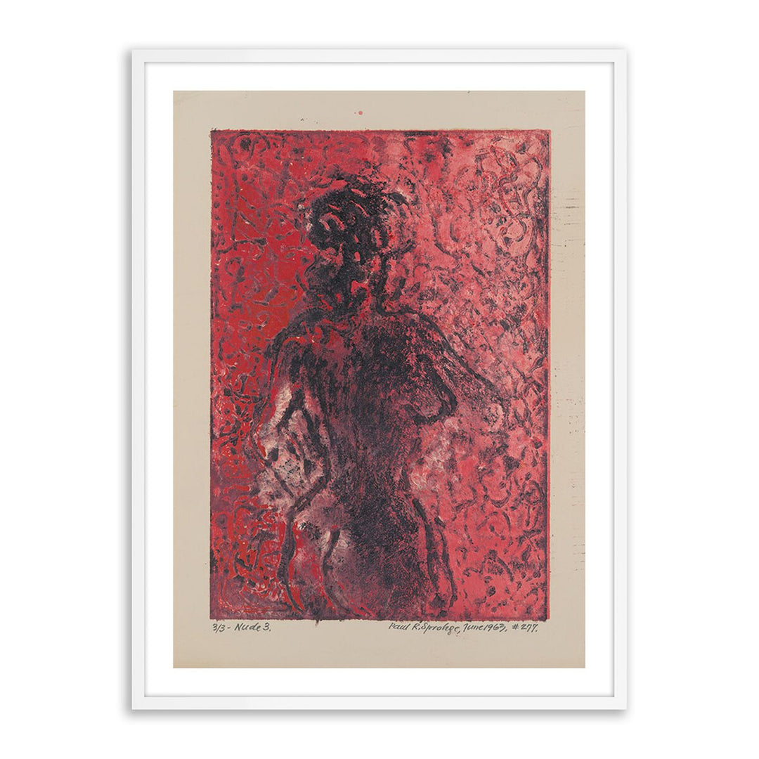 Nude Iii By Pepi Sprohge - 24"X32" - White Maple