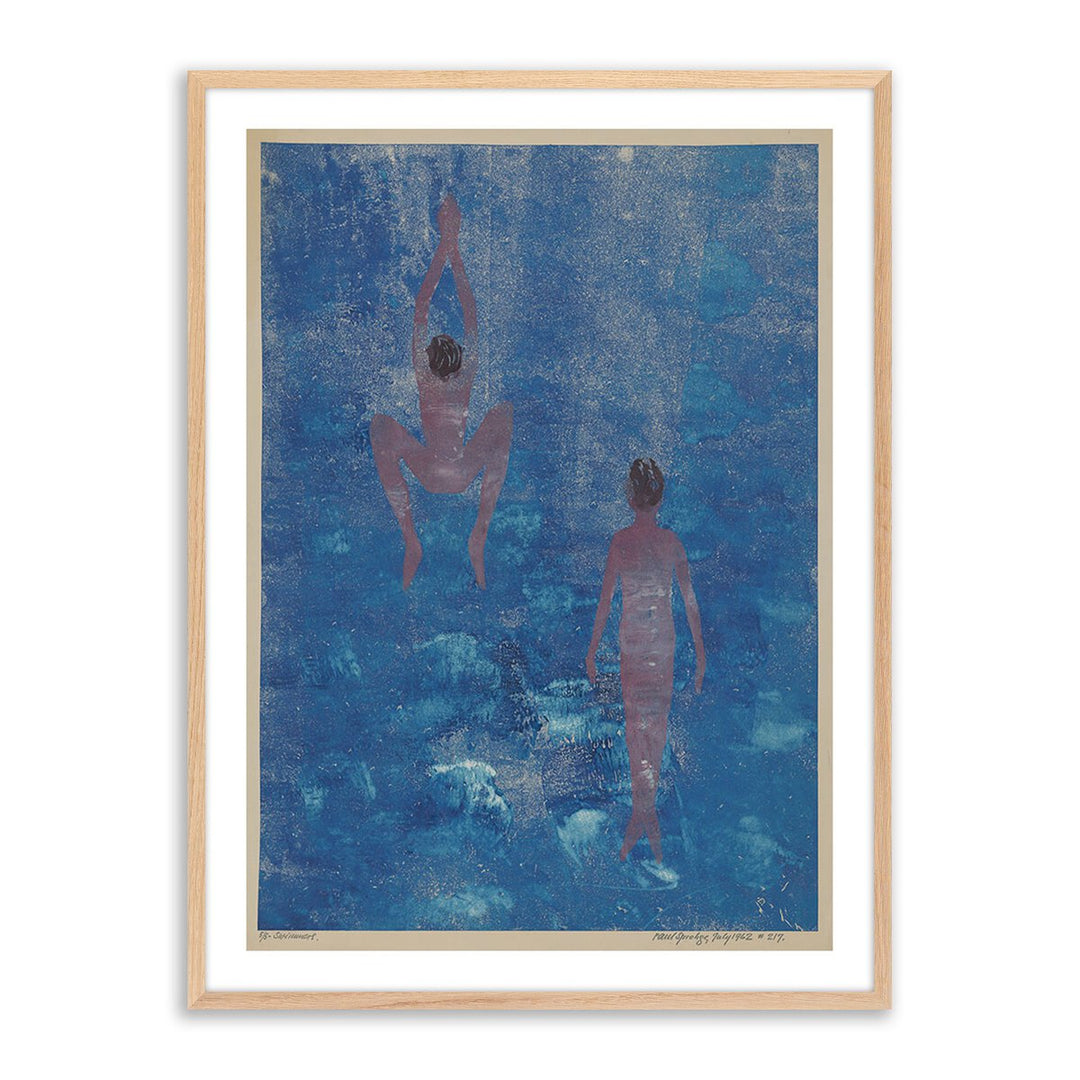 Swimmers By Pepi Sprohge - 30"X40" - White Oak