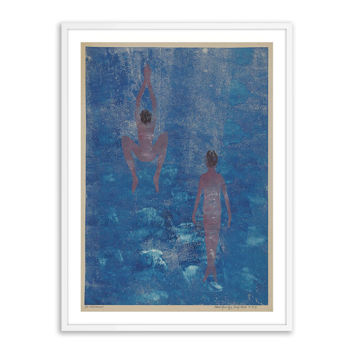 Swimmers By Pepi Sprohge - 24"X32" - White Maple