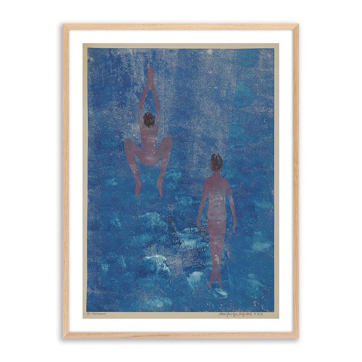 Swimmers By Pepi Sprohge - 24"X32" - White Oak