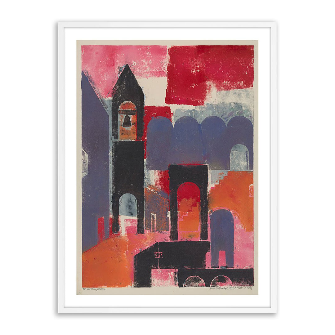 The Bell Tower By Pepi Sprohge - 30"X40" - White Maple