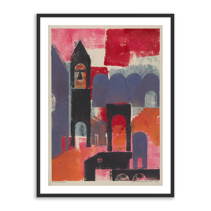 The Bell Tower By Pepi Sprohge - 36"X48" - Black Maple