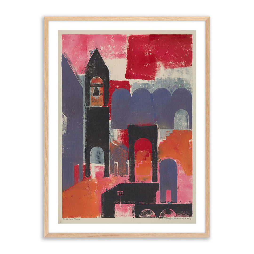 The Bell Tower By Pepi Sprohge - 18"X24" - White Oak