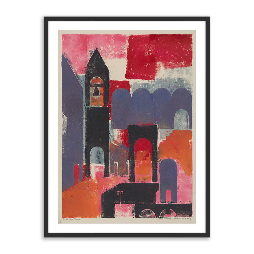 The Bell Tower By Pepi Sprohge - 18"X24" - Black Maple