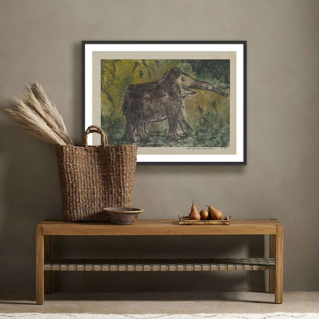 Elephant By Pepi Sprohge - 40"X30" - Black Maple