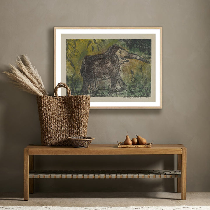 Elephant By Pepi Sprohge - 40"X30" - White Oak