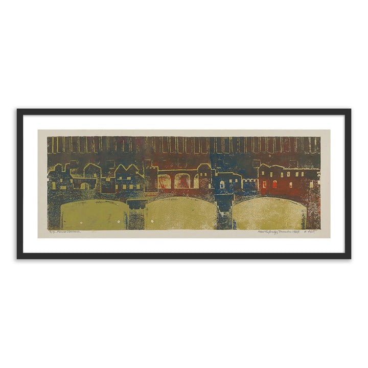 Ponte Vecchio By Pepi Sprohge - 32"X15" - Black Maple