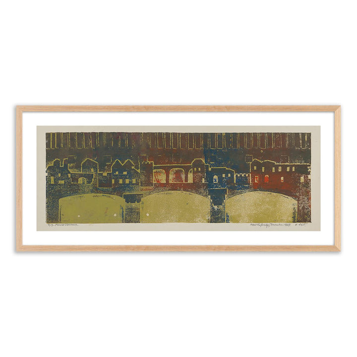 Ponte Vecchio By Pepi Sprohge - 32"X15" - White Oak