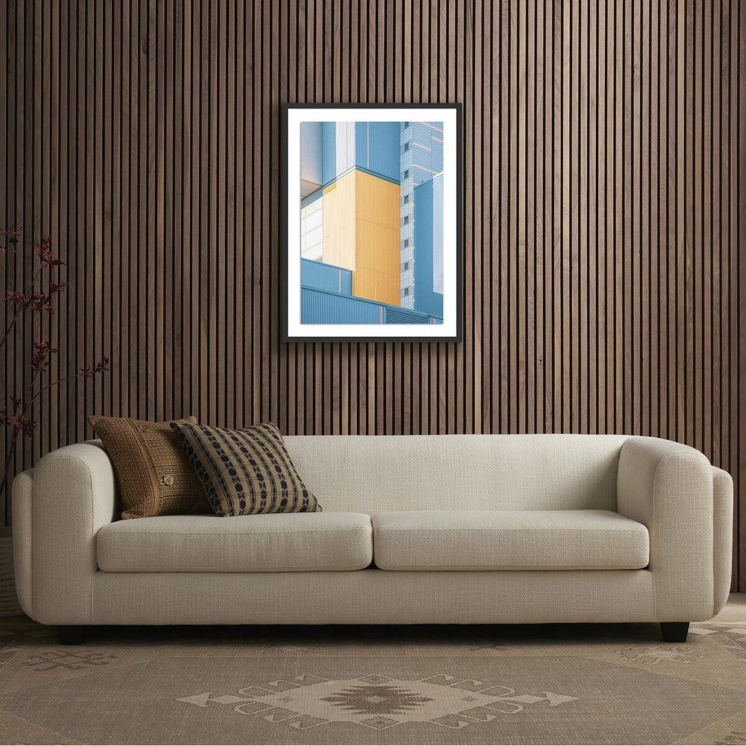 Tetris By Markus Bex - 24"X32" - Black Maple - Framed Paper