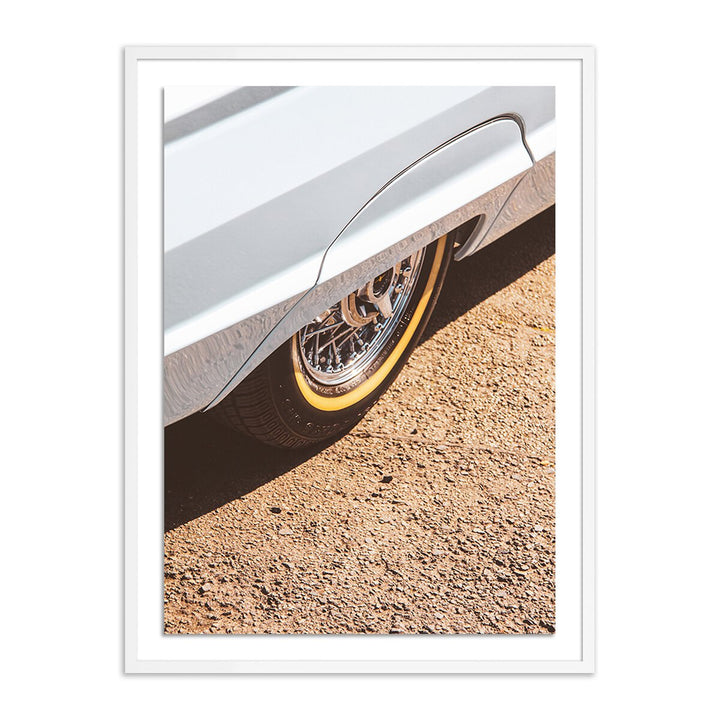 Wheel Cover By Markus Bex - 24"X32" - White Maple - Framed Paper