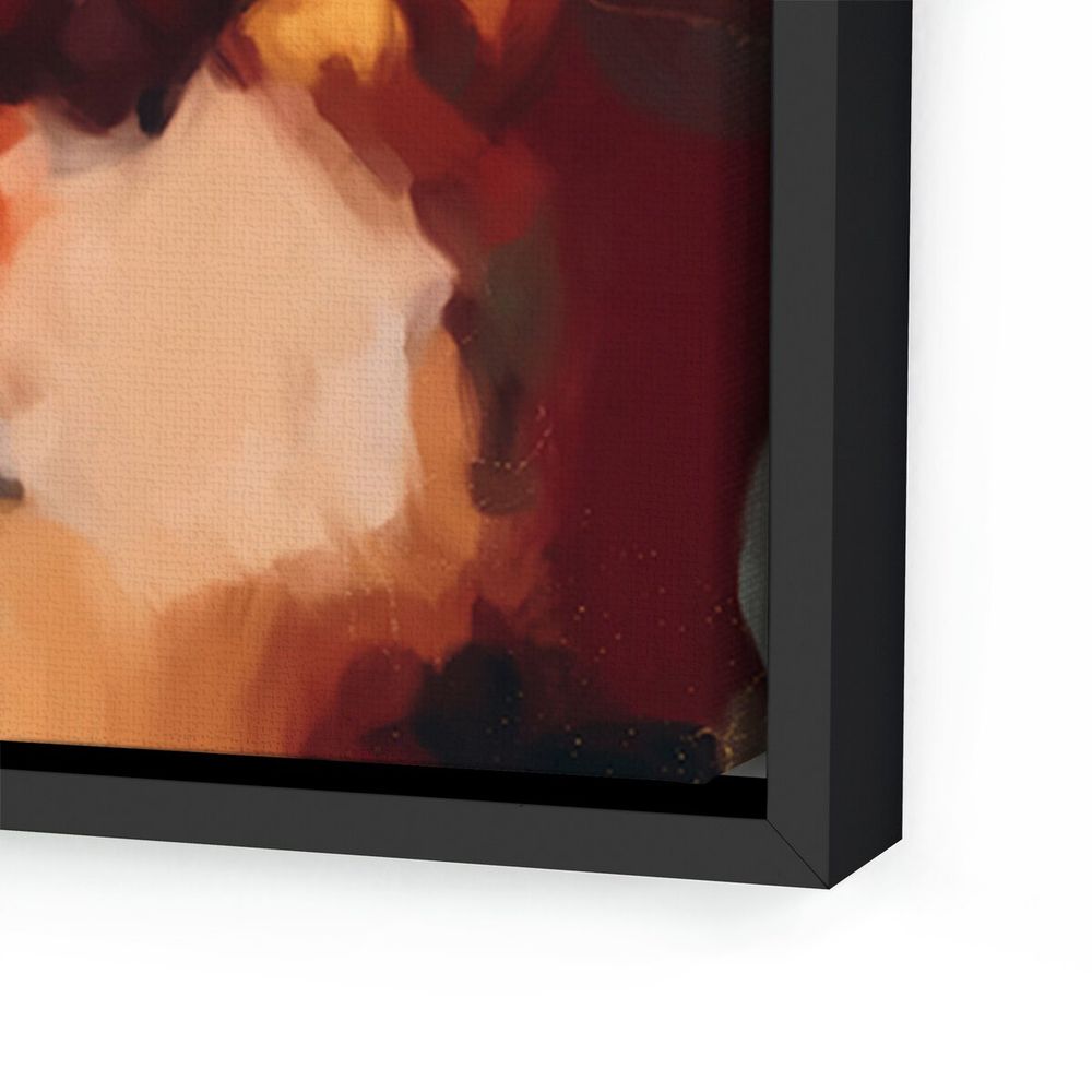 Wall Art Ember By Patricia Vargas - 24"X32" - Black Maple Floater