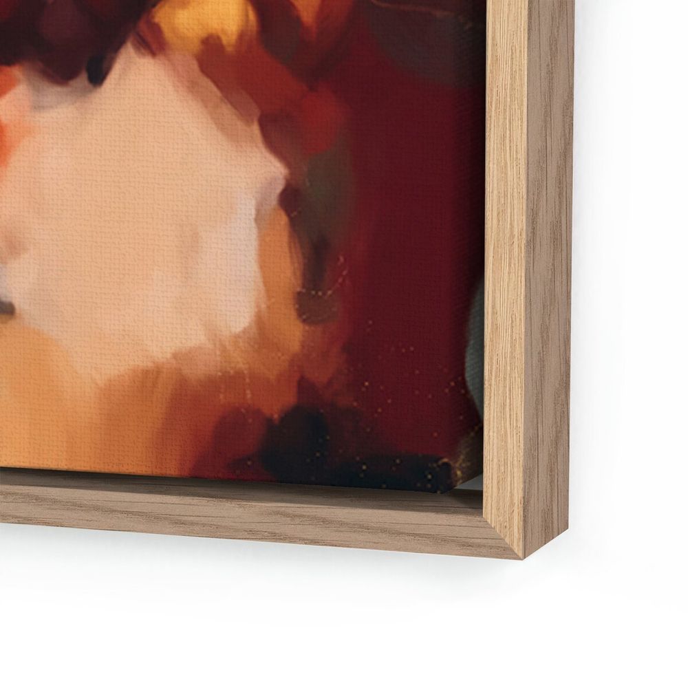 Wall Art Ember By Patricia Vargas - 36"X48" - White Oak Floater