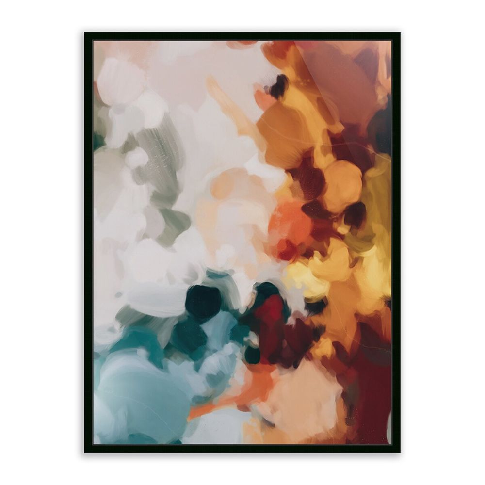 Wall Art Ember By Patricia Vargas - 36"X48" - Black Maple Floater