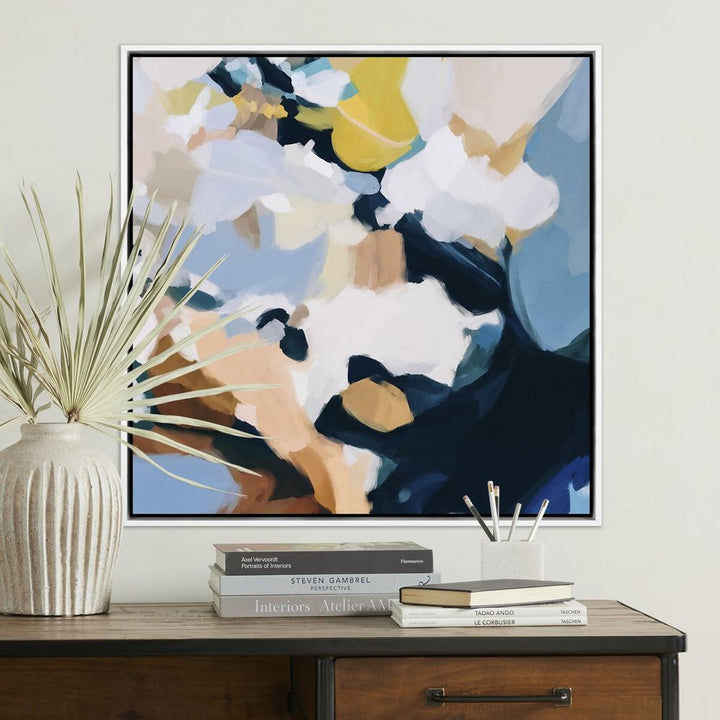 Wall Art Delta By Patricia Vargas - 40"X40" - White Maple Floater
