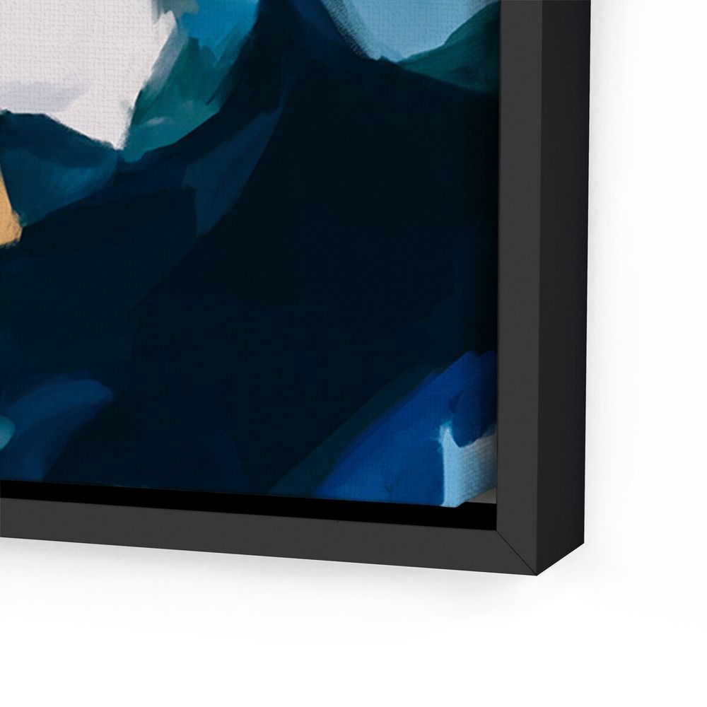 Wall Art Delta By Patricia Vargas - 54"X54" - Black Maple Floater