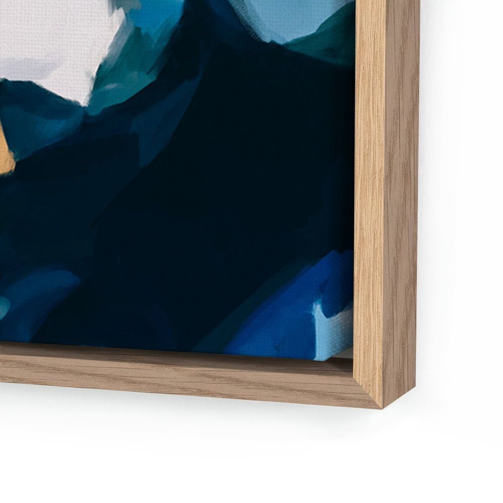 Wall Art Delta By Patricia Vargas - 32"X32" - White Oak Floater
