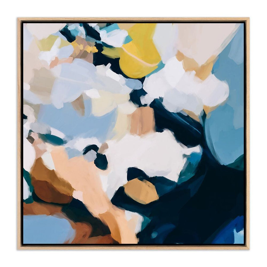 Wall Art Delta By Patricia Vargas - 32"X32" - White Oak Floater