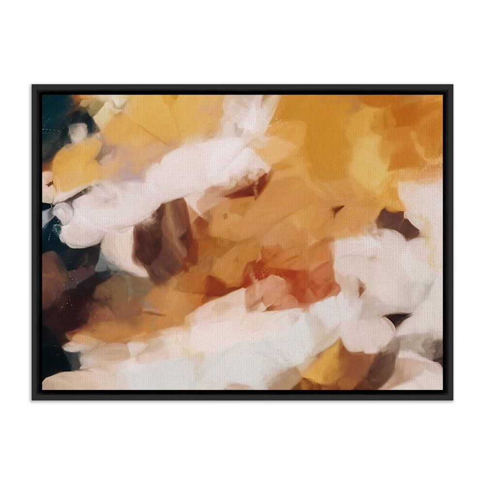 Wall Art Clay By Patricia Vargas - 60"X40" - Black Maple Floater