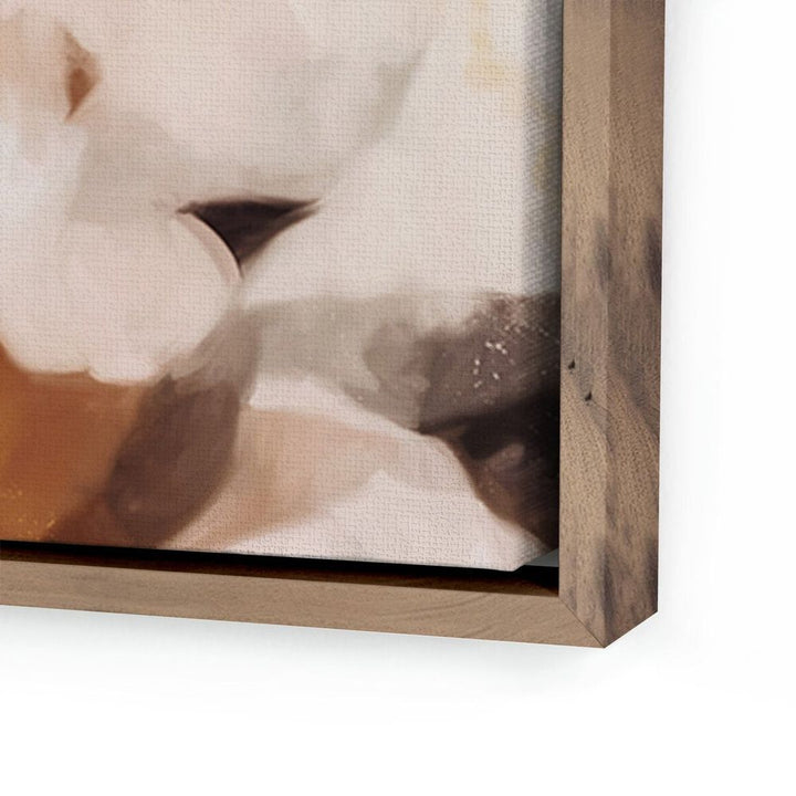 Wall Art Clay By Patricia Vargas - 32"X24" - Rustic Walnut Floater
