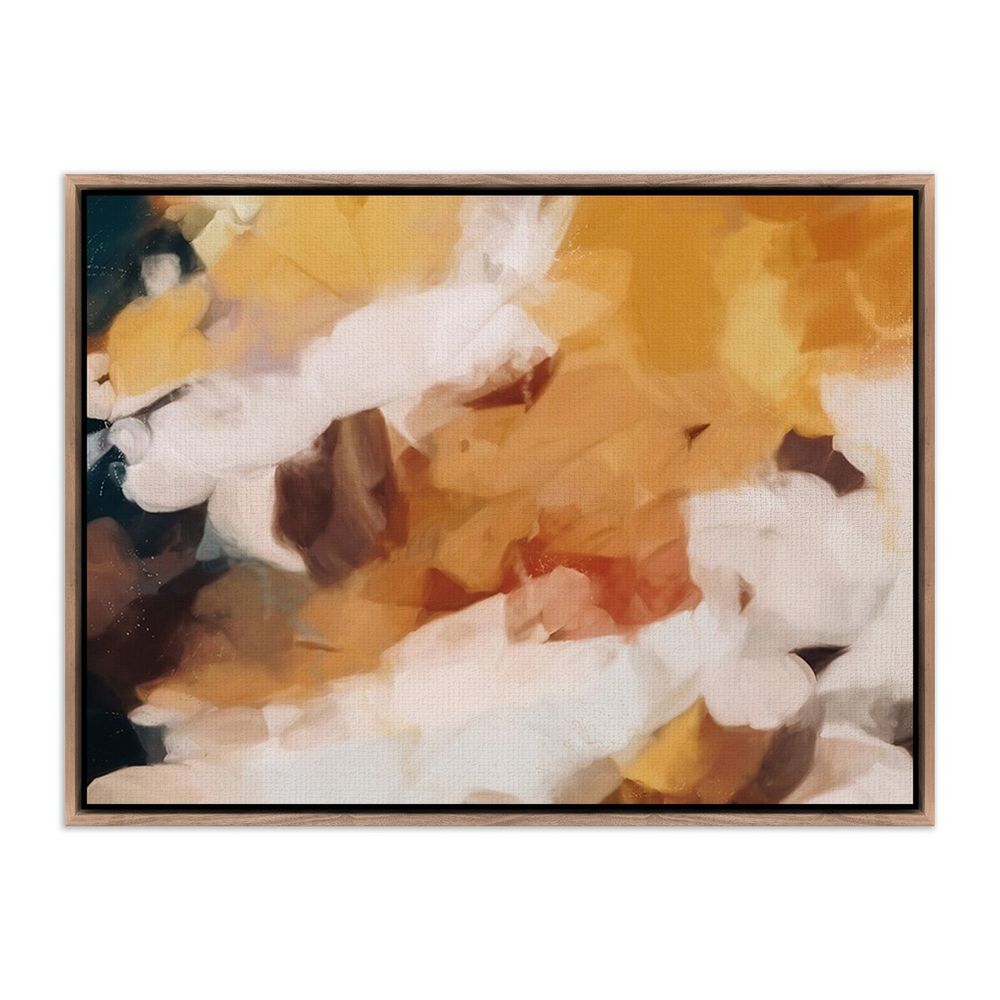 Wall Art Clay By Patricia Vargas - 32"X24" - Rustic Walnut Floater