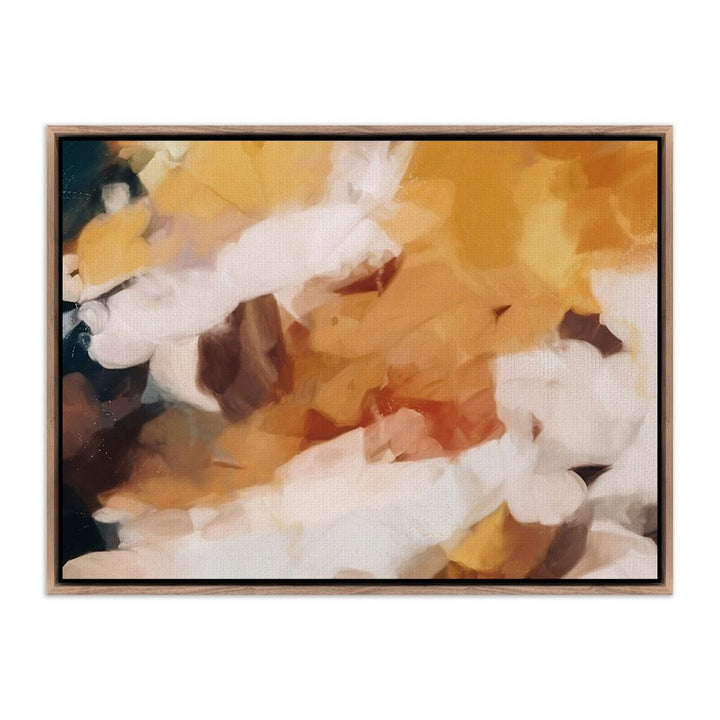 Wall Art Clay By Patricia Vargas - 32"X24" - Rustic Walnut Floater