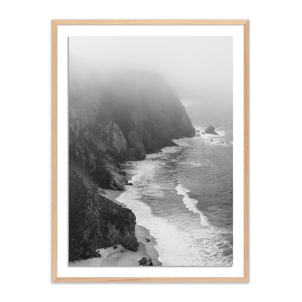 Wall Art Escape/Big Sur, Ca By Wesley And Emma Teague - 24"X32" - White Oak