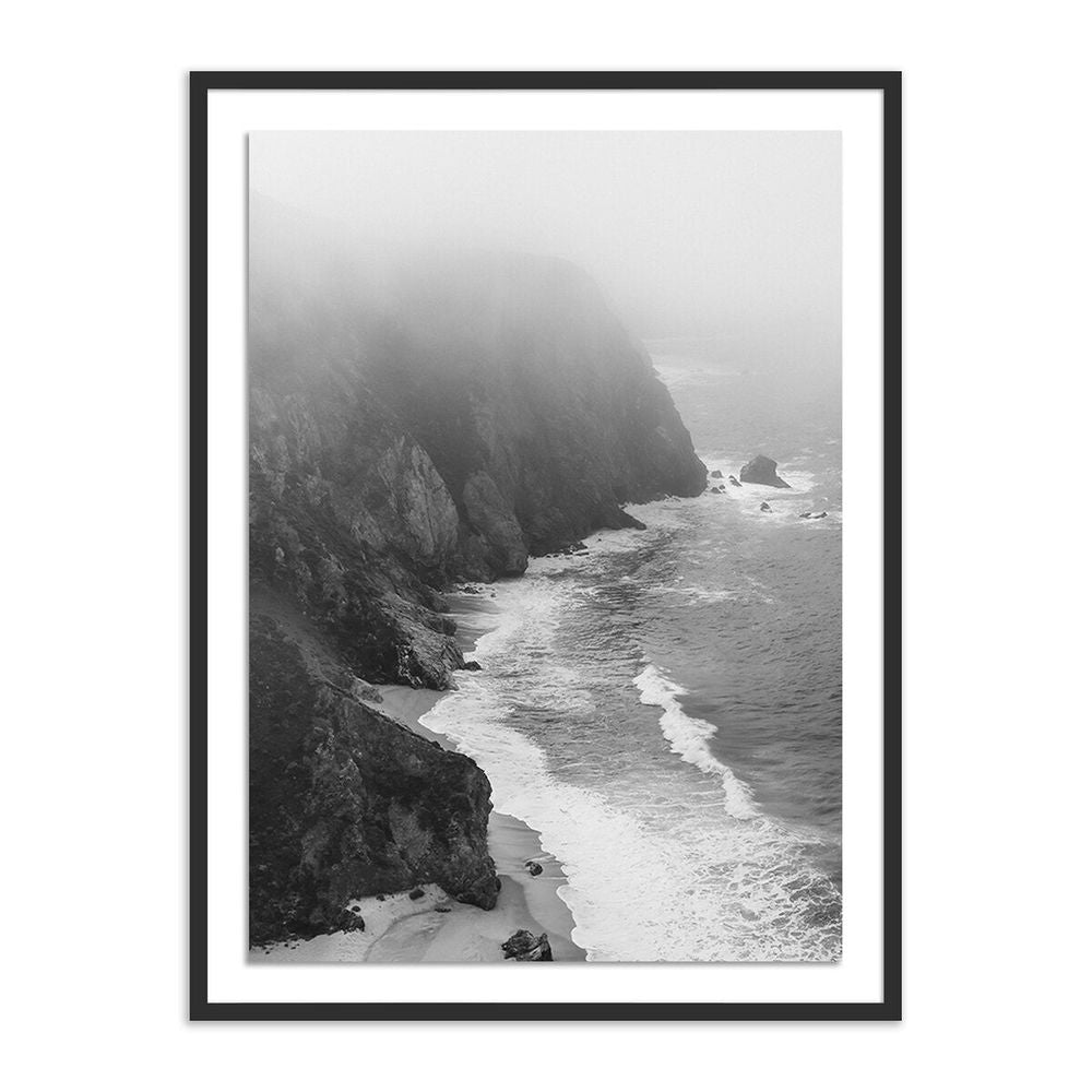 Wall Art Escape/Big Sur, Ca By Wesley And Emma Teague - 30"X40" - Black Maple