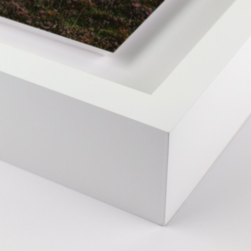 Wall Art Sheep In Heather By Wesley And Emma Teague - 24"X18" - White Maple