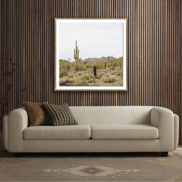 Wall Art High Desert By Wesley And Emma Teague - 40"X40" - Rustic Walnut