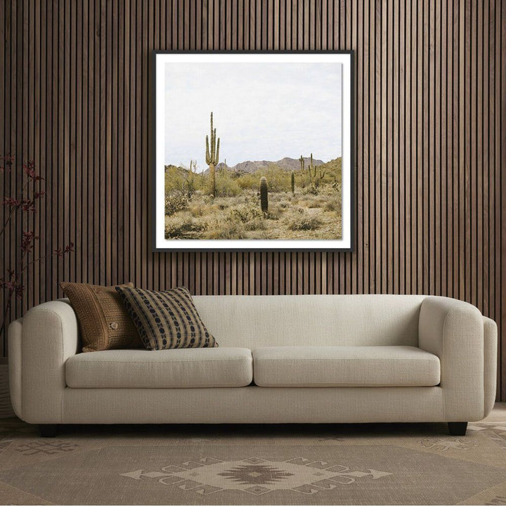 Wall Art High Desert By Wesley And Emma Teague - 40"X40" - Black Maple