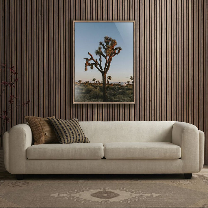 Wall Art Camp Sunrise/Joshua Tree By Wesley And Emma Teague - 30"X40" - Rustic Walnut - Framed Metal
