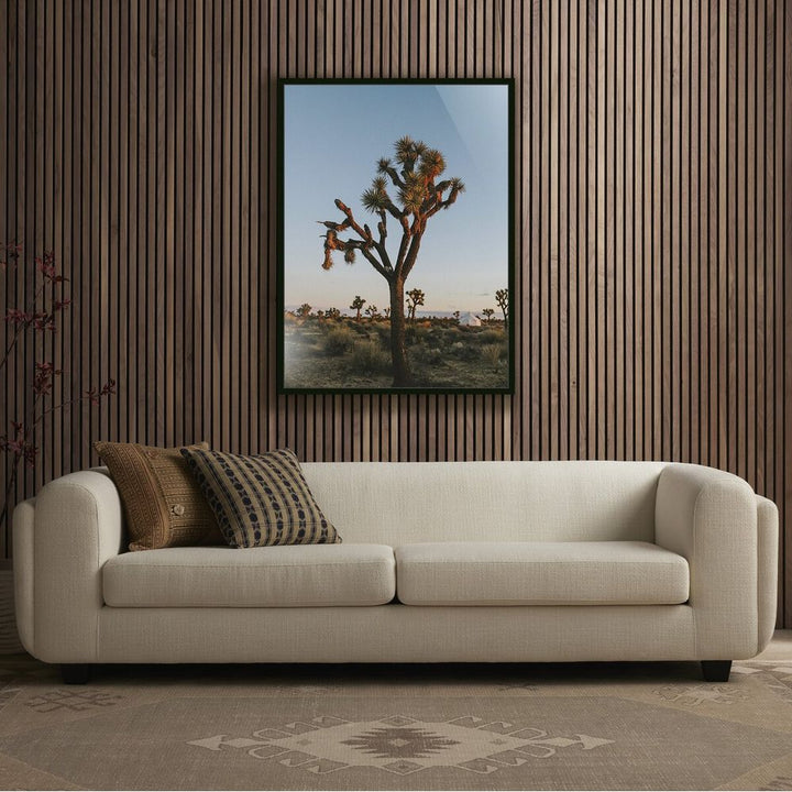 Wall Art Camp Sunrise/Joshua Tree By Wesley And Emma Teague - 30"X40" - Black Maple - Framed Metal