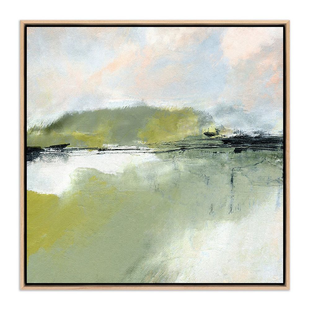 Wall Art Savor By Melanie Biehle - 40"X40" - White Oak Floater