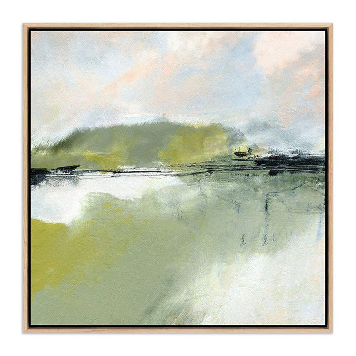 Wall Art Savor By Melanie Biehle - 40"X40" - White Oak Floater