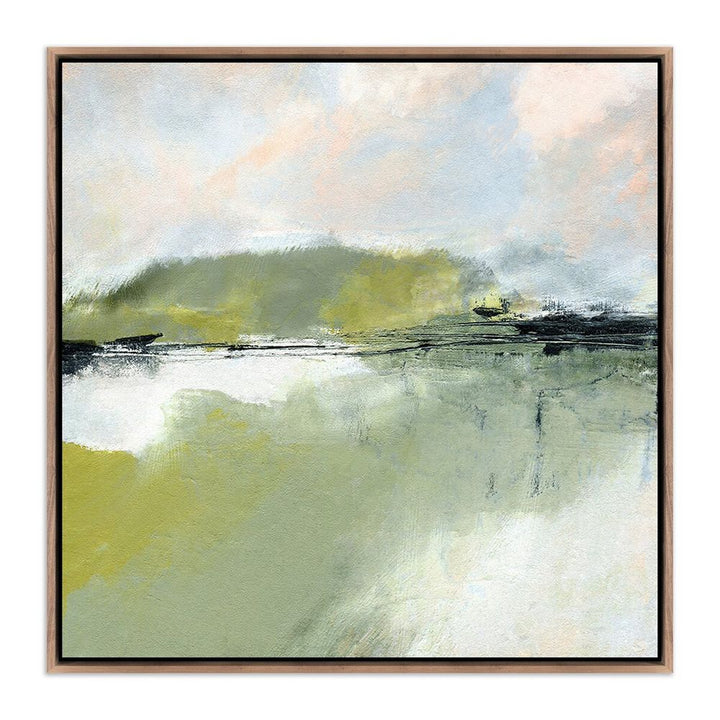 Wall Art Savor By Melanie Biehle - 48"X48" - Rustic Walnut Floater