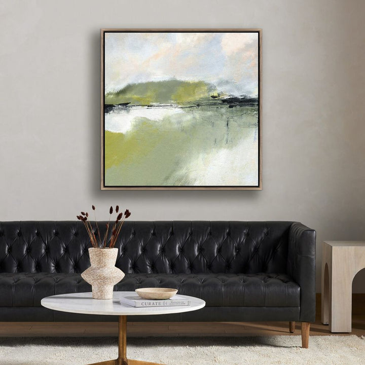 Wall Art Savor By Melanie Biehle - 40"X40" - Rustic Walnut Floater